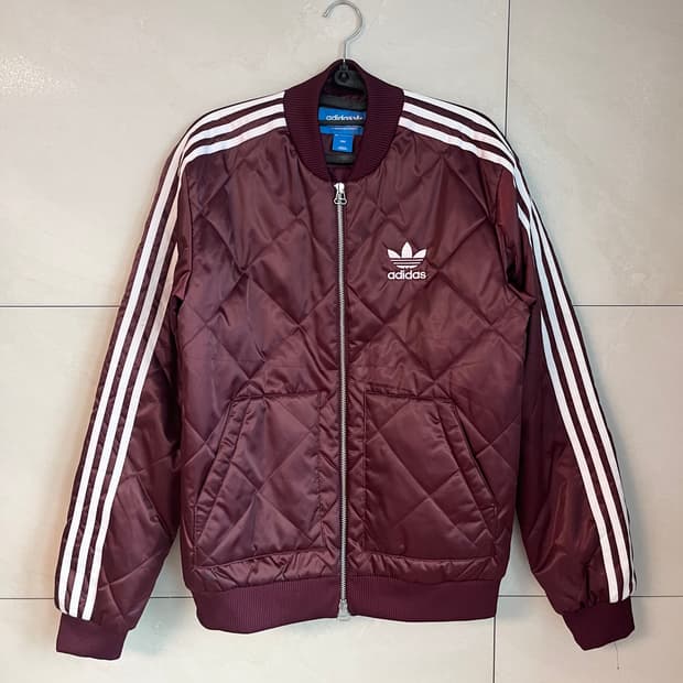 아디다스 파이어버드 퀄팅 자켓 버건디 [90]