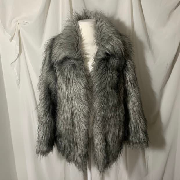 페이크 퍼 자켓 fake fur jacket