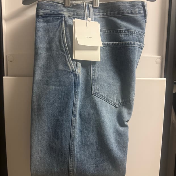 포터리 컴포트 데님 미드 블루 3사이즈 팝니자