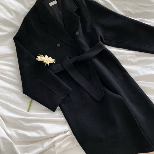 오브네어 샌드 코트 블랙