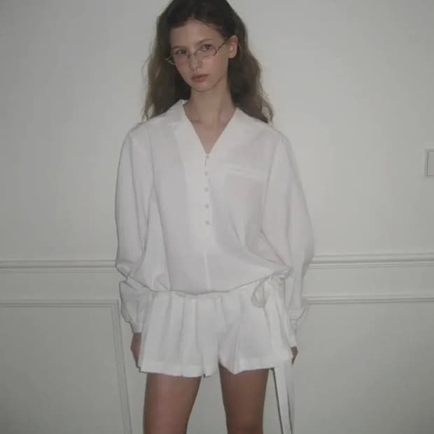 오버듀플레어 TAILORED PLEATS JUMPSUIT_WHITE