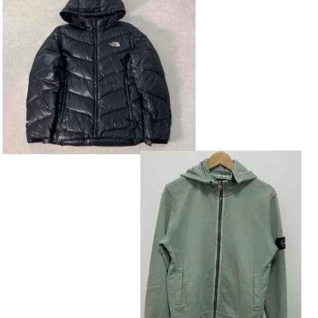노스페이스 패딩 스톤아일랜드 후드집업 묶음판매