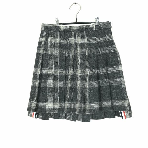 톰브라운 21fw 트위드 플리츠 스커트 치마