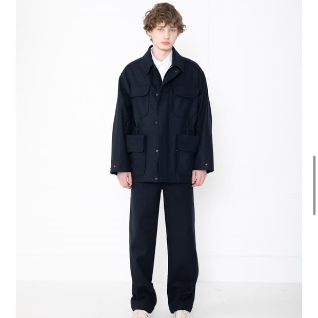 도큐먼트 WOOL MELTON FIELD JACKET 멜튼울 M