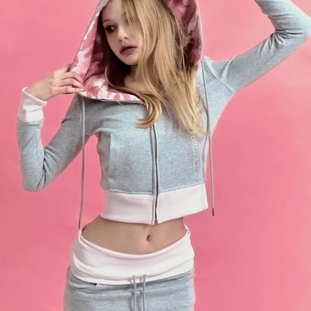 Bebe cago training 셋업 (grey)