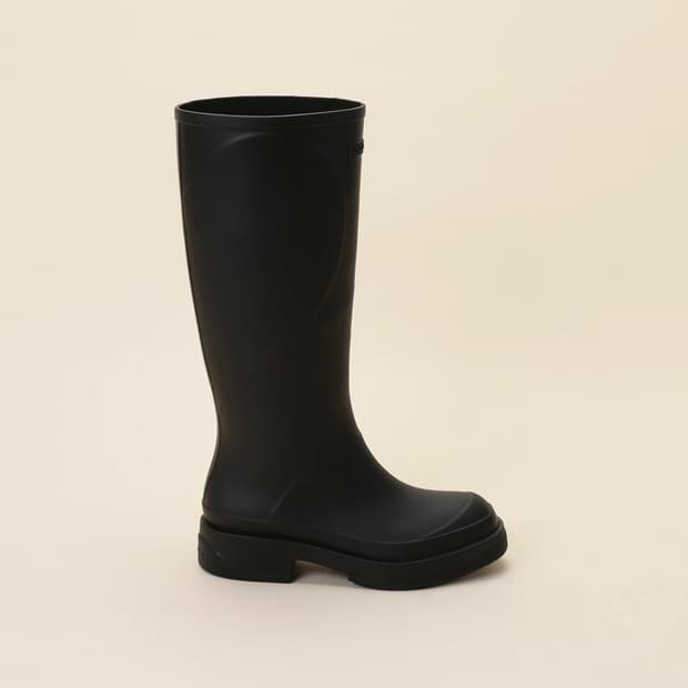 슈콤마보니 Heart rain boots 하트 롱 레인부츠 블랙