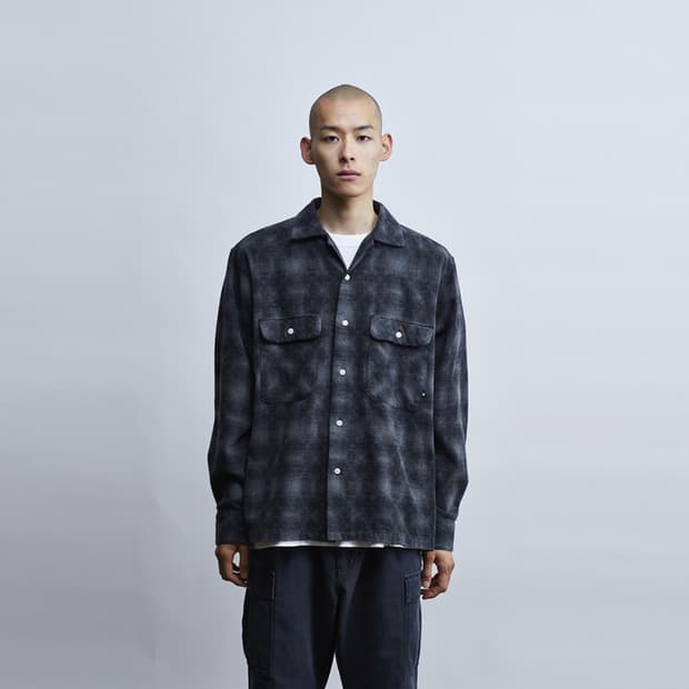 [L] 리버레이더즈 옴브레 체크 플란넬 셔츠