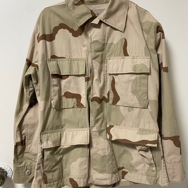 90s 미군 데저트 카모 BDU 자켓 스몰 쇼트