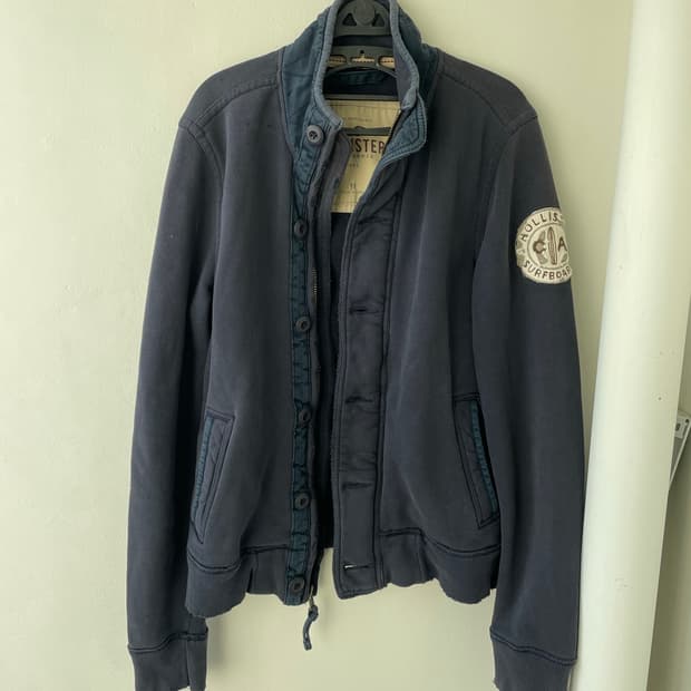 홀리스터 데미지 집업 자켓 M