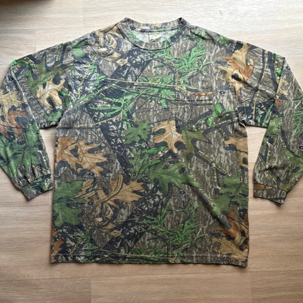 realtree 리얼트리 빈티지 긴팔 티셔츠 롱슬리브 카모