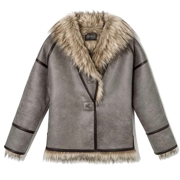 Open yy 퍼 리버시블 자켓 브라운