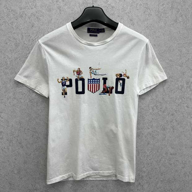 95 폴로 랄프로렌 여자 올림픽 USA 반팔 티셔츠