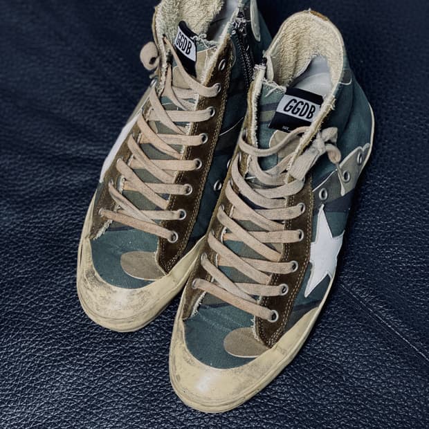 골든구스 밀리터리 카모 하이탑 스니커즈 260 사이즈