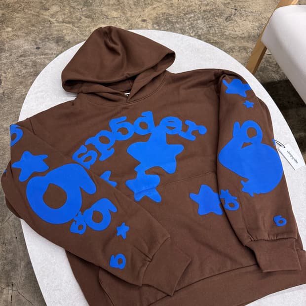 Sp5der 벨루가 브라운 후드