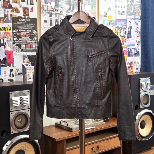 JPN 돈피 브라운 레더 자켓