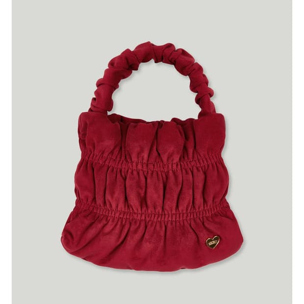 (어랜) 스웨이드 볼륨 셔링 토트백