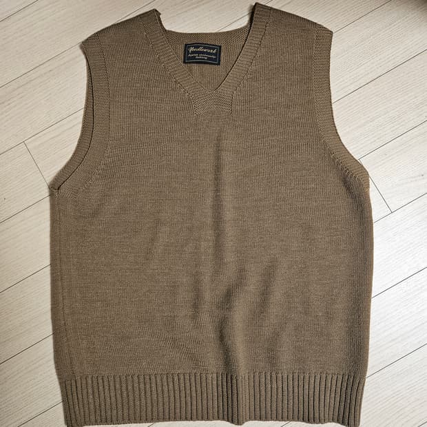 [2개일괄]니들워크 밀리터리 니트베스트