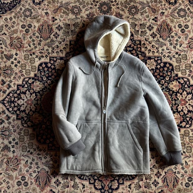 마이클 바스티안 레더 시어링 자켓 105