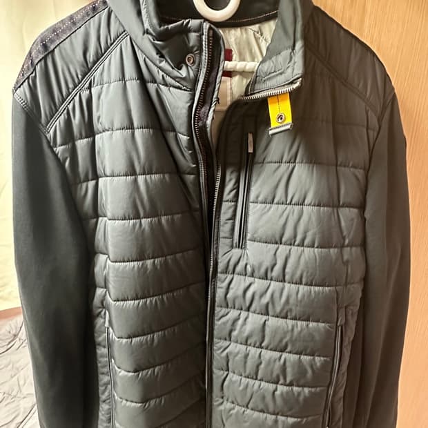 파라점퍼스 경량패딩 니트패딩 블랙 L