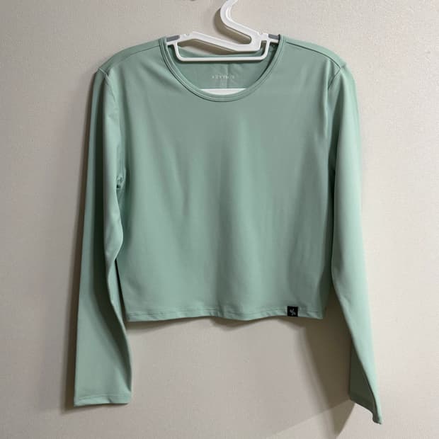 젝시믹스 올데이페더 크롭탑 제이드민트