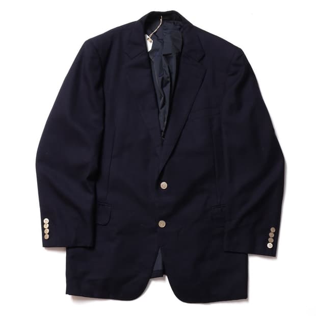 버버리 Burberrys 2B Gold Button Wool Blazer