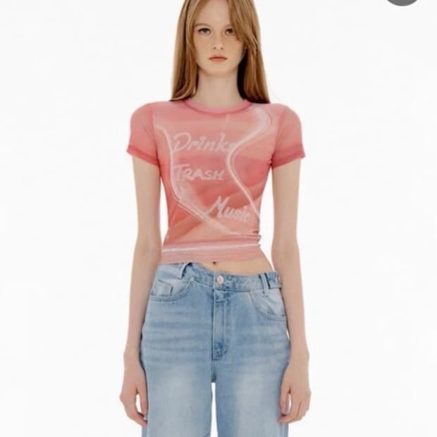 Yuse유즈 MESH FULLPRINT SHORT SLEEVE T(+워머