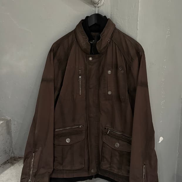 multi pocket washing detail jacket