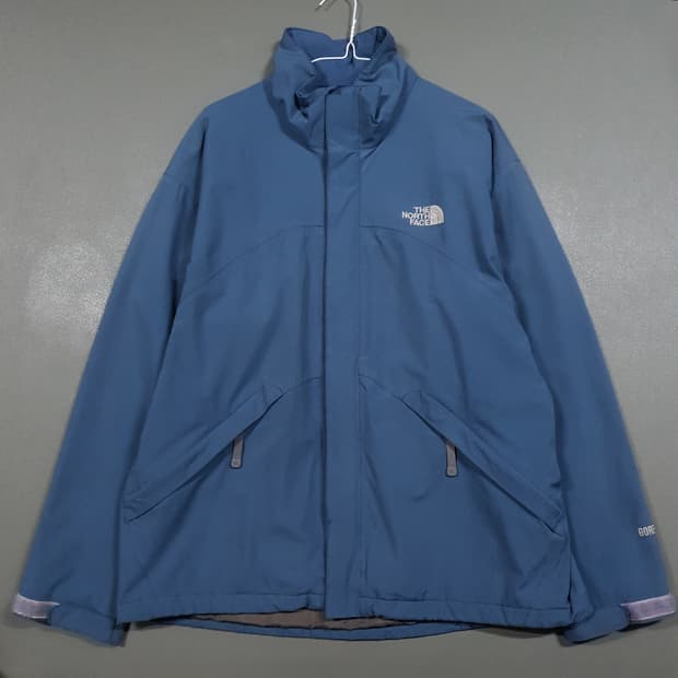 실측 XL) 노스페이스 블루 고어텍스 윈드브레이커 패커블 바람막이 자켓