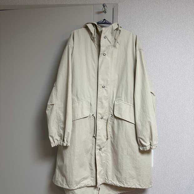 mhl 코튼 나일론 피쉬테일 파카