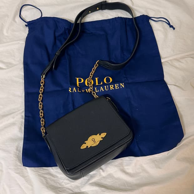 폴로 랄프로렌 가죽 카메라백 크로스백 