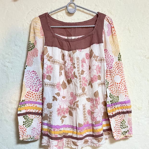 빈티지 모리걸 히피 원피스 블라우스