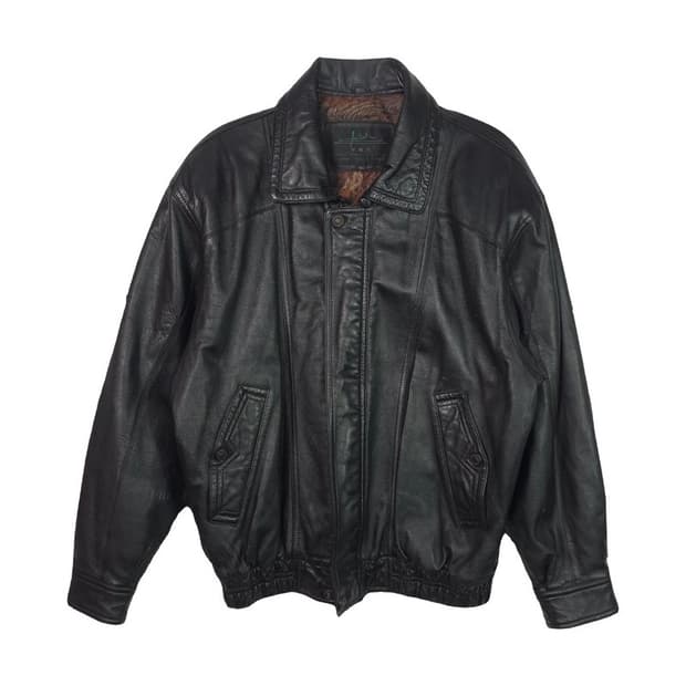 VNS 양가죽 빈티지 클래식 레더자켓 L