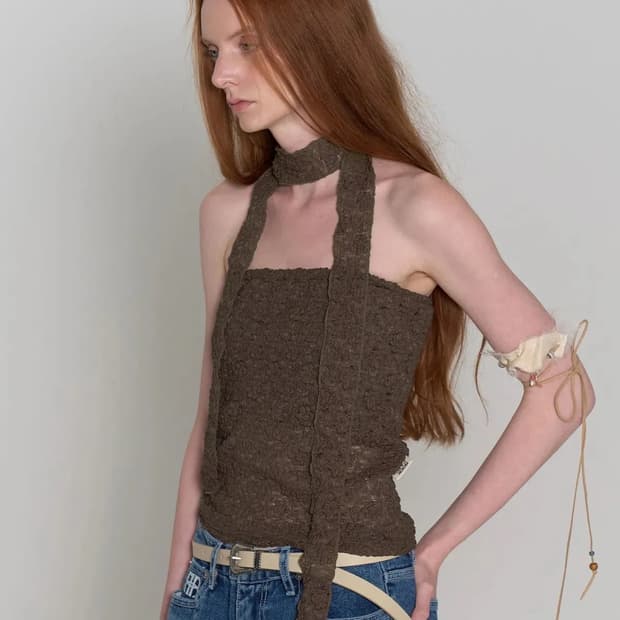 락케이크 Rock Cake Lace Tube Top Set 튜브탑 세트