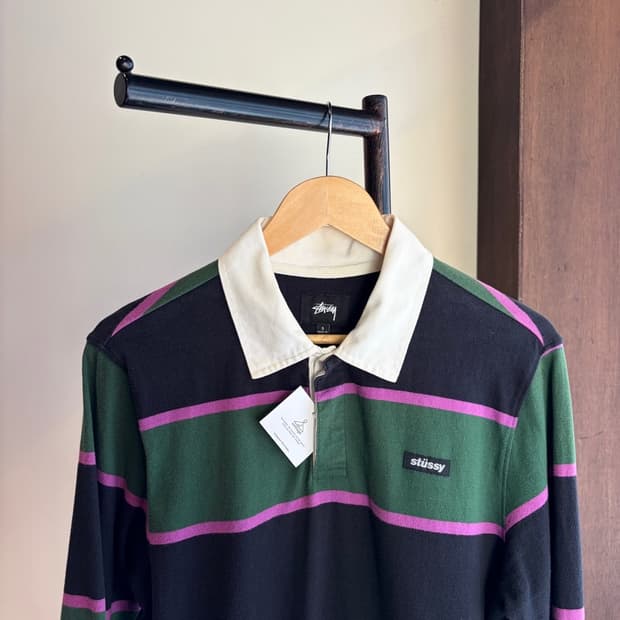 16097 - 스투시 스트라이프 럭비티