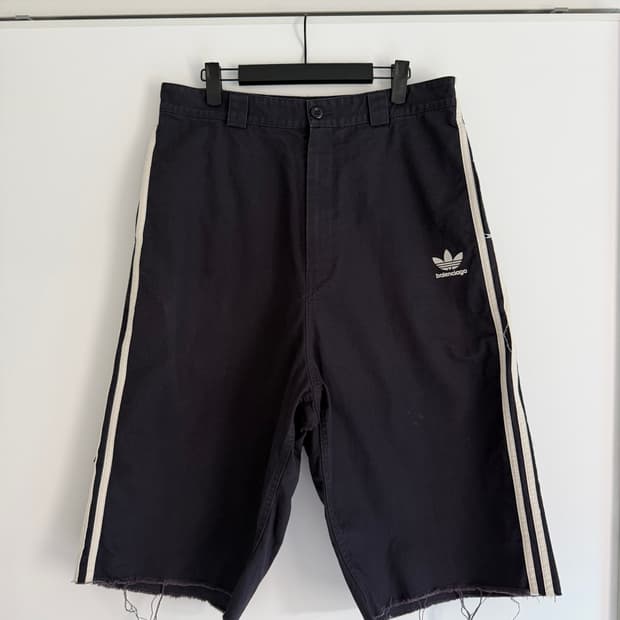 [XS] 발렌시아가 아디다스 립스탑 코튼 쇼츠 데님 