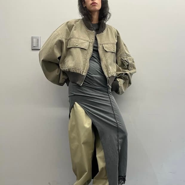 Seo 에스이오 빈티지 봄버 자켓