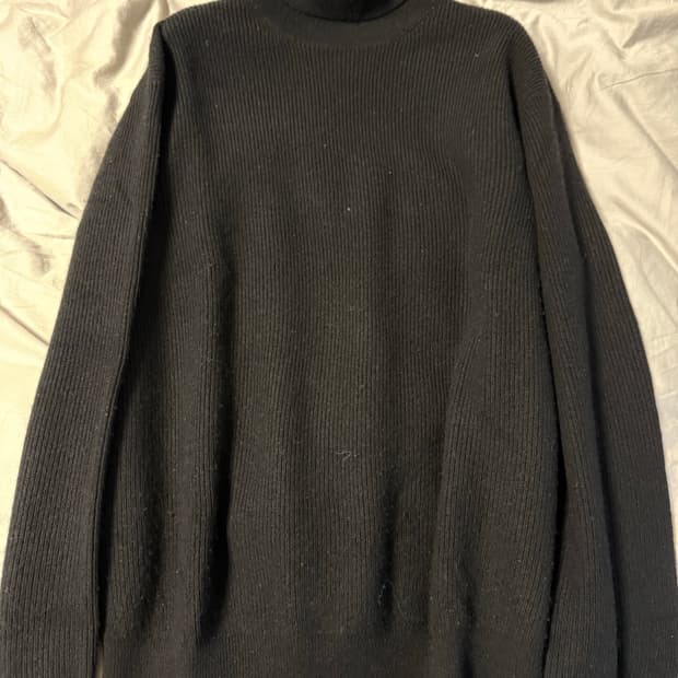 포터리 몽골 캐시미어 터틀넥 니트 (BLACK)