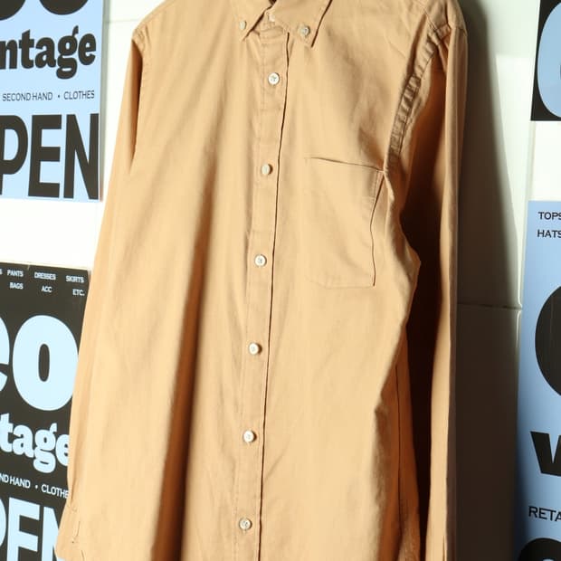(L-XL) 지오다노 셔츠 남방 무지 솔리드 아메카지-H31924