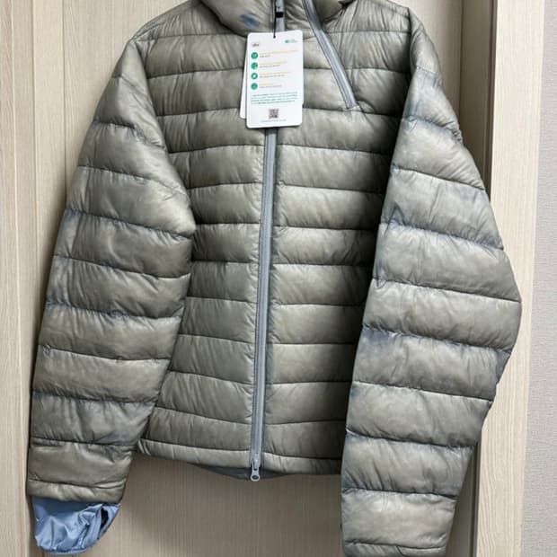 25fw 산산기어 서픽스푸퍼 그레이 1size