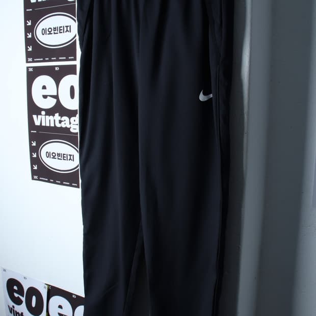 (XL-2XL) 나이키 트레이닝복 바지 드라이핏 밴딩 블랙-P10407