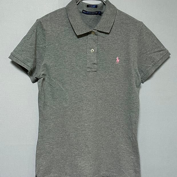 POLO 폴로 랄프로렌 여자 슬림핏 피케 카라넥 반팔티 XS 85 44