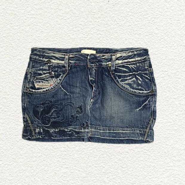 디젤 데님 미니스커트 26사이즈
