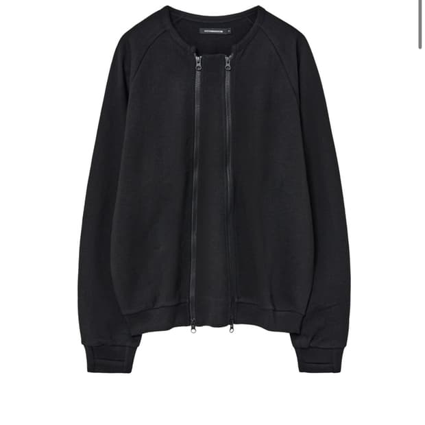 해칭룸 Dual Zip Cardigan Black
