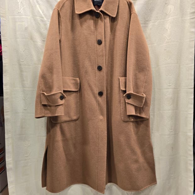 나이스클랍 모 캐시미어 혼방 핸드메이드 롱 코트 66~77