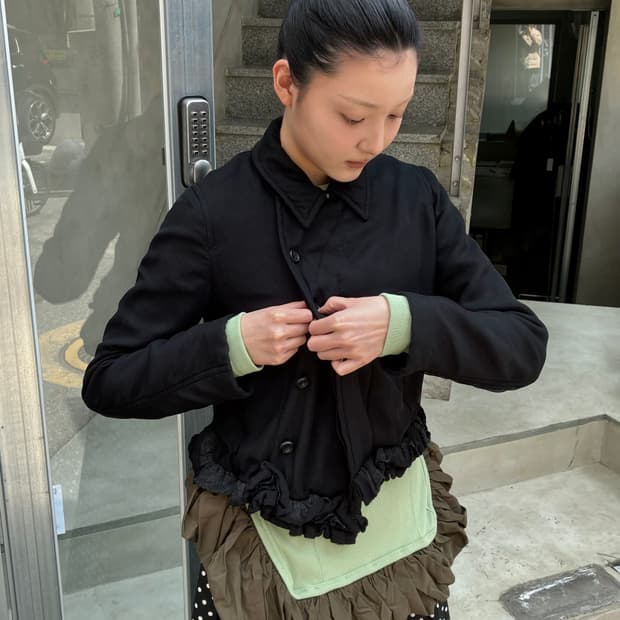 꼼데가르송 프릴 자켓