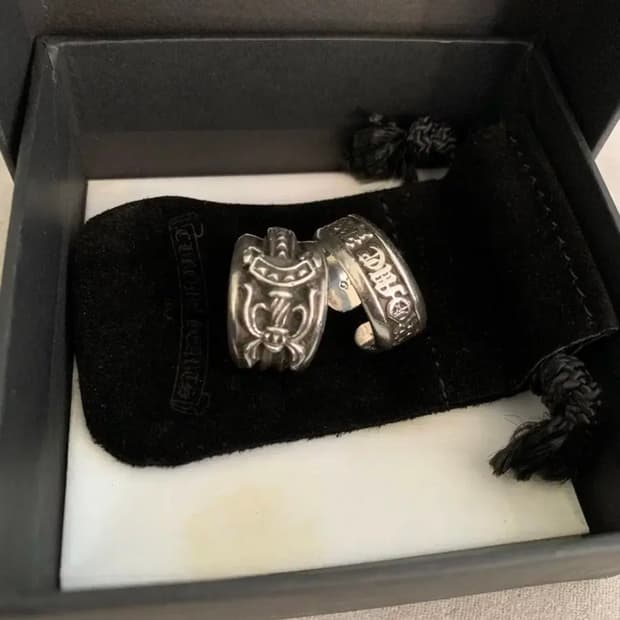 크롬하츠 대거링 스크롤라벨링(말발굽링) 일괄