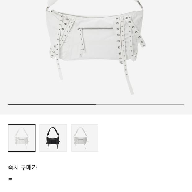 [유일매물] 쓰리타임즈 테이프 백 화이트 새상품