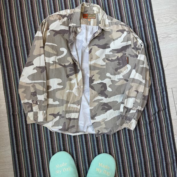 90s 올드 스투시 아웃도어 셔츠