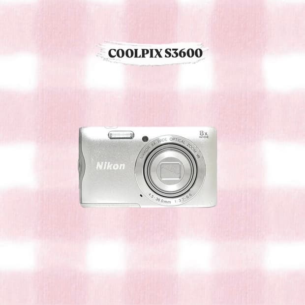 니콘 쿨픽스 S3600 실버 빈티지디카