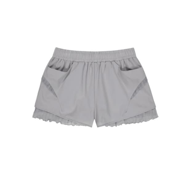오호스 Reversible Plaid Track Shorts / Blue